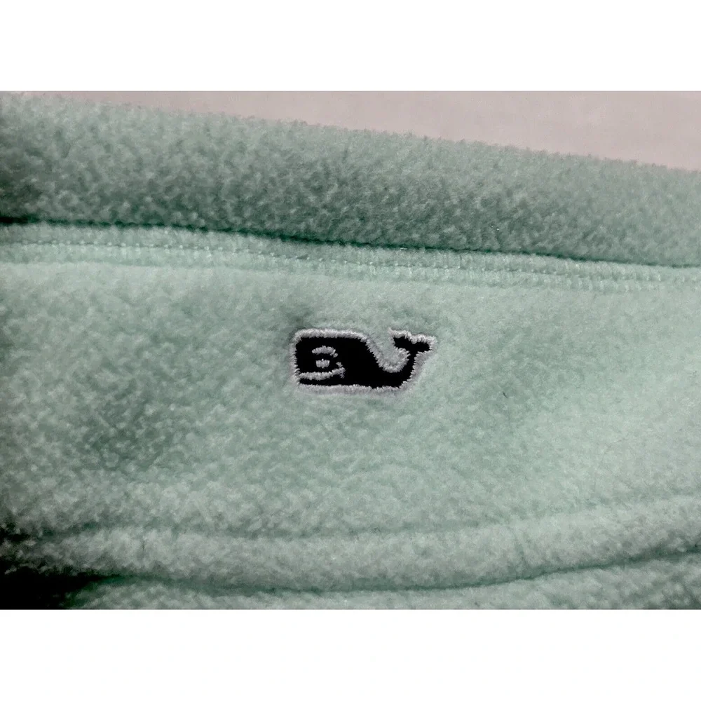 Women's Vineyard Vines WINTERMINT GREEN  Fleece Vest Size Large Zip Up‎ Casual